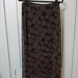 EUC Vintage 90s COMPAGNIE INTERNATIONALE EXPRESS Floral Long Maxi Skirt